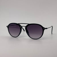 Double bridge sunglass with black body-256
