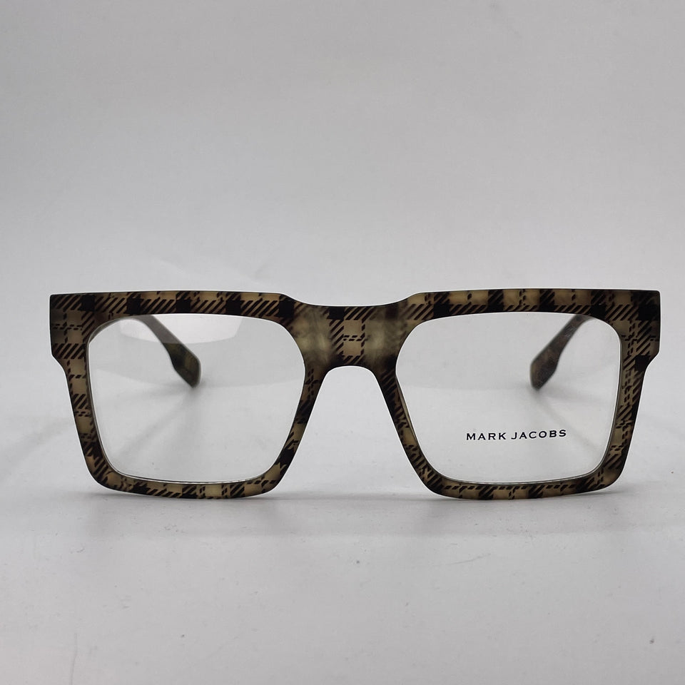 Grey cheque square optics-456