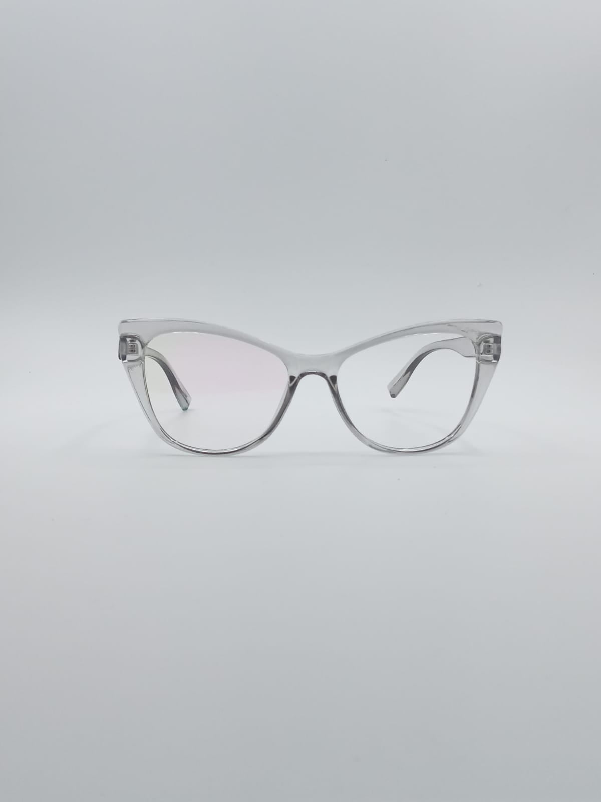 Cat Eye Translucent Frame Optics-007