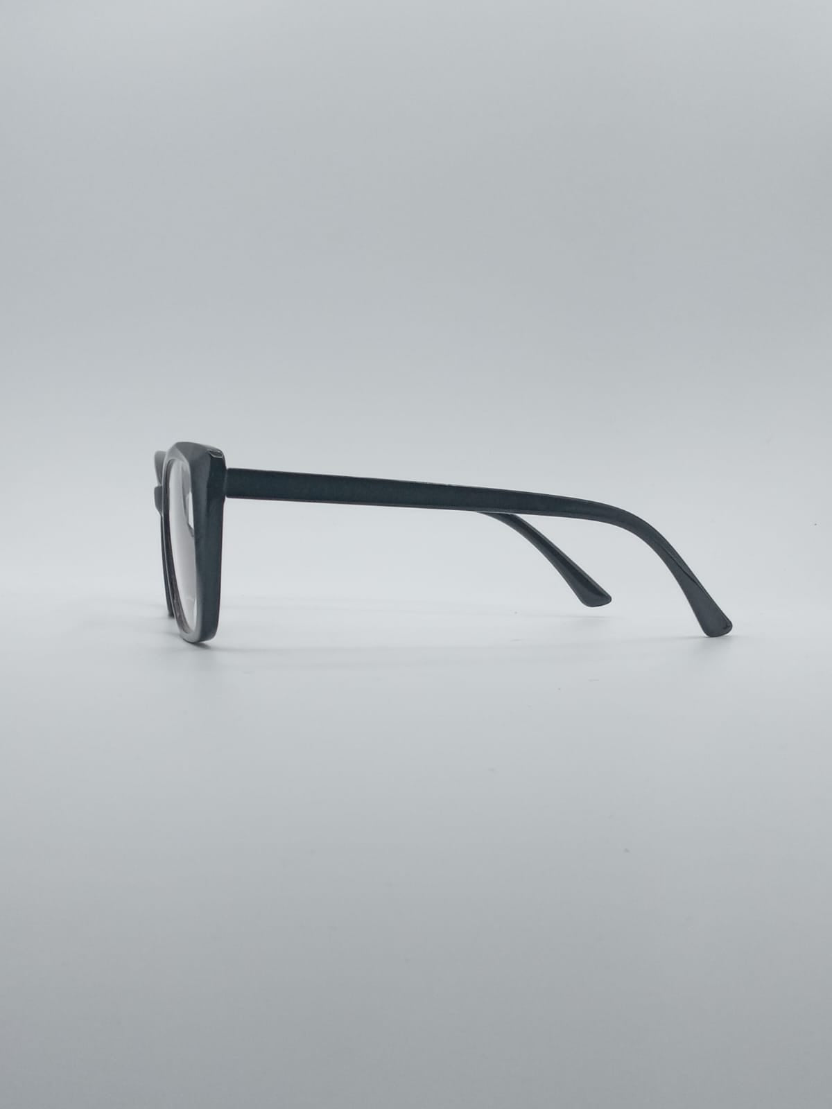 Cat Eye Black Female Frame Optics-015
