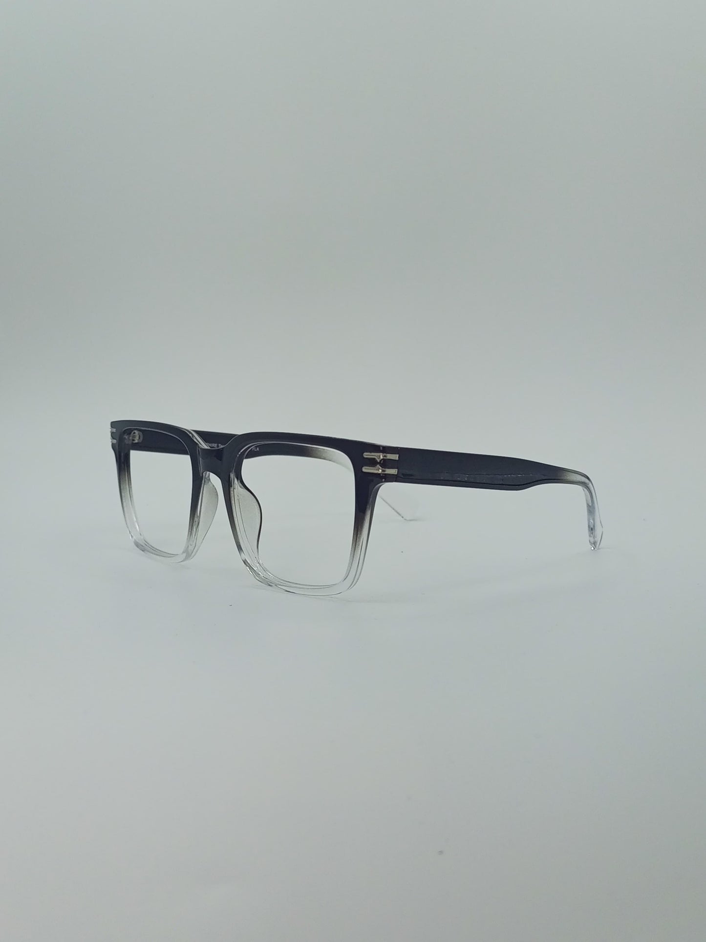 Rectangular Shadow Fade Black Frame Men’s optics-416