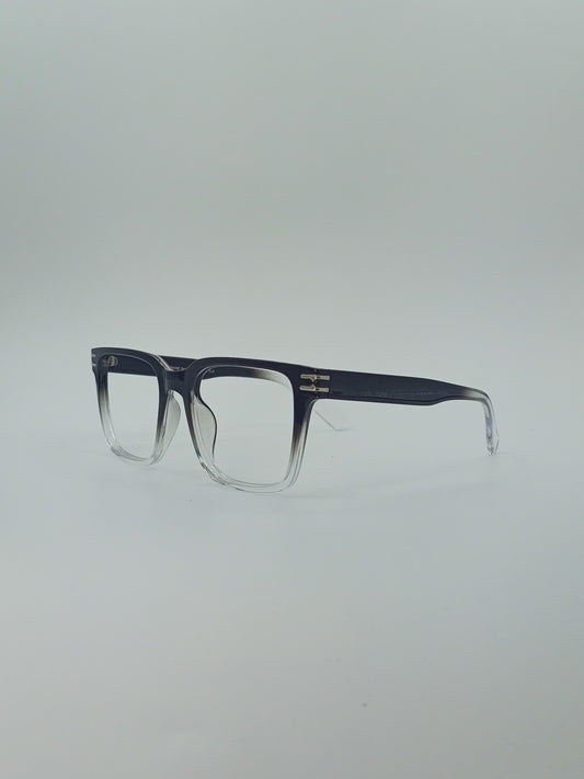 Rectangular Shadow Fade Black Frame Men’s optics-416