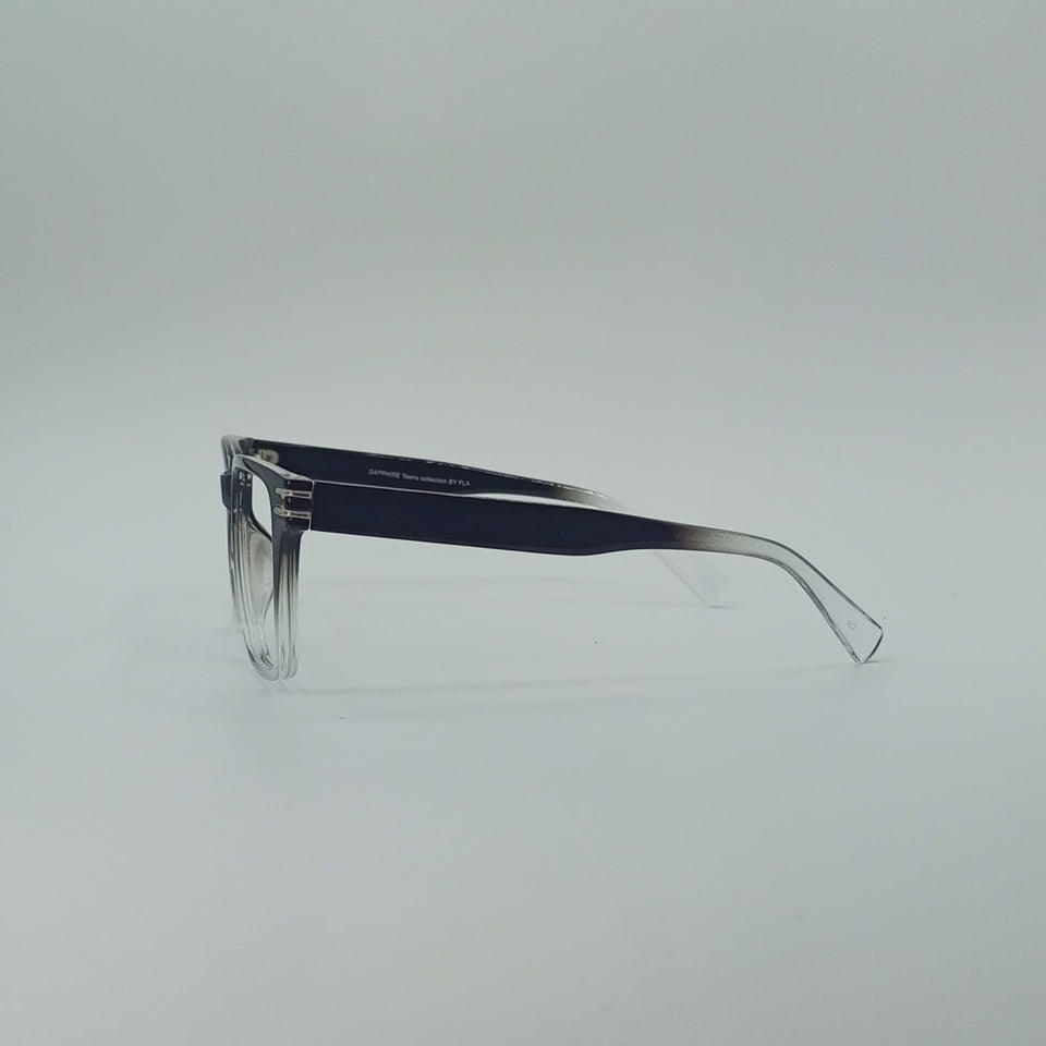 Rectangular Shadow Fade Black Frame Men’s optics-416