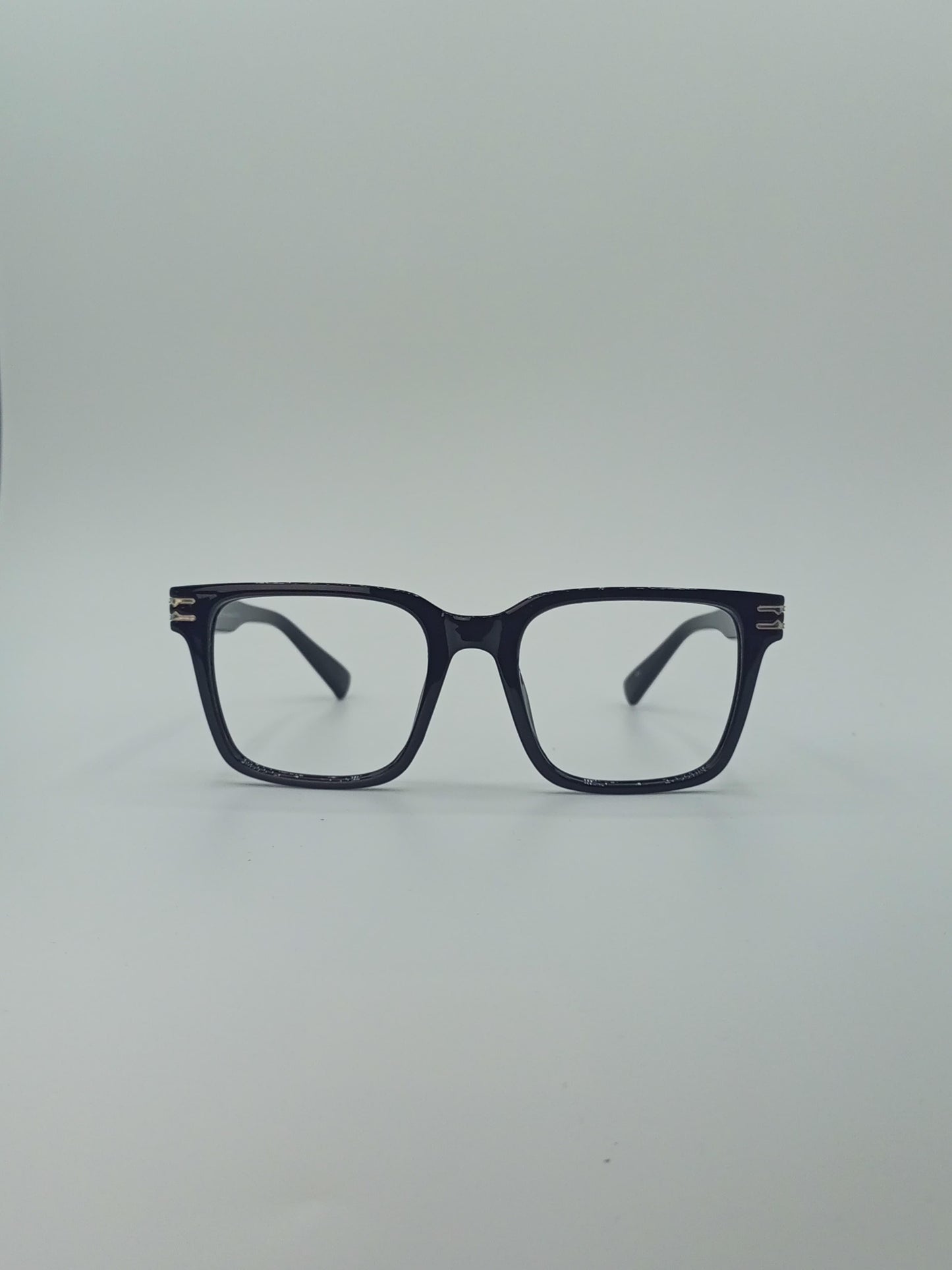Rectangular Onyx Black Frame Men’s Optics-417