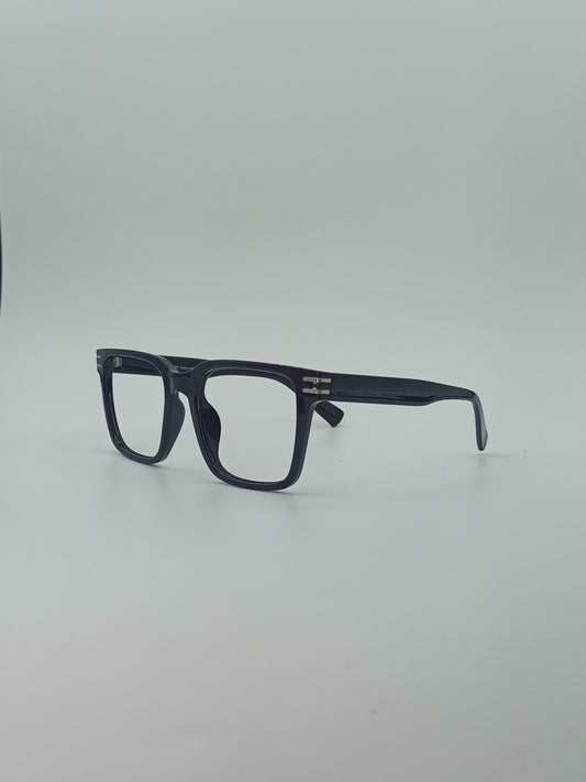 Rectangular Onyx Black Frame Men’s Optics-417