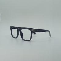 Rectangular Onyx Black Frame Men’s Optics-417