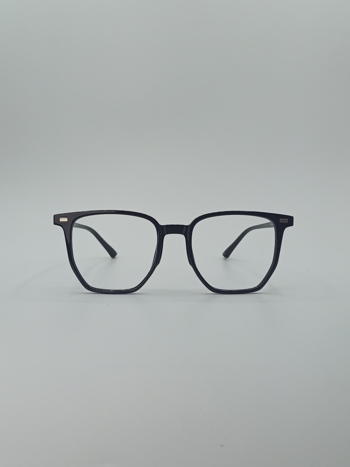 Bold Square Jet Black Edge Men’s Optics-418