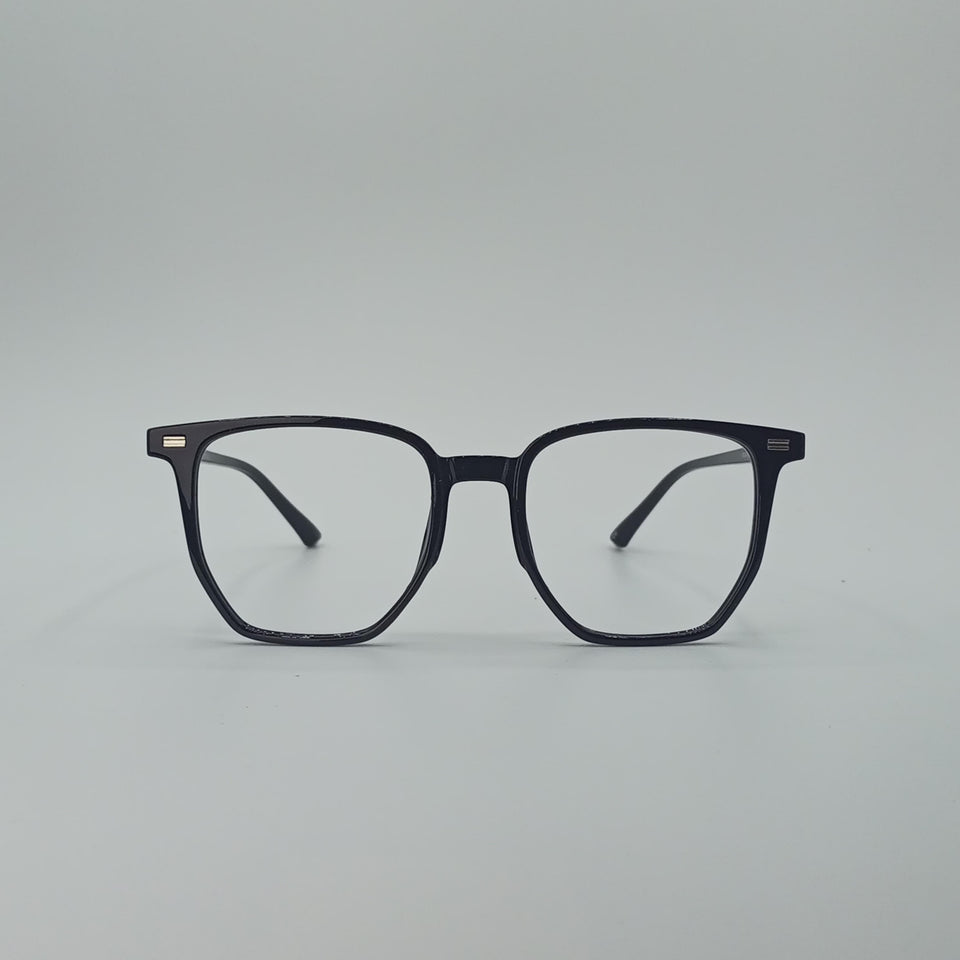 Bold Square Jet Black Edge Men’s Optics-418