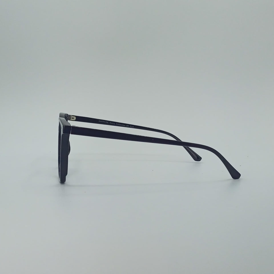 Bold Square Jet Black Edge Men’s Optics-418