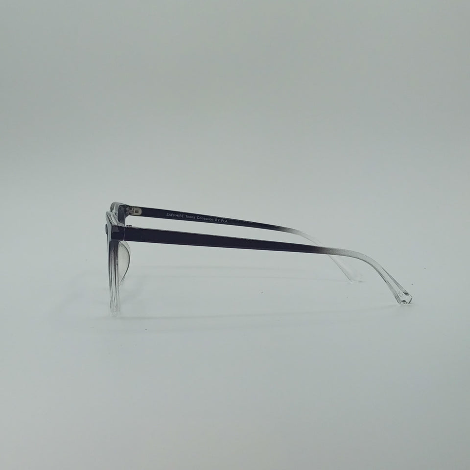 Rounded-Square Obsidian Fade Men’s Optics-419