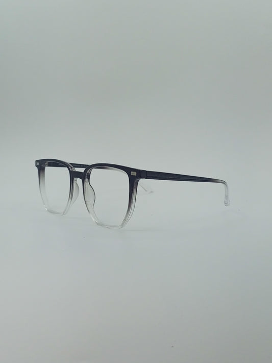 Rounded-Square Obsidian Fade Men’s Optics-419