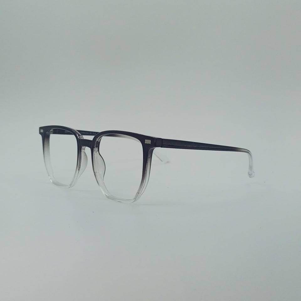 Rounded-Square Obsidian Fade Men’s Optics-419