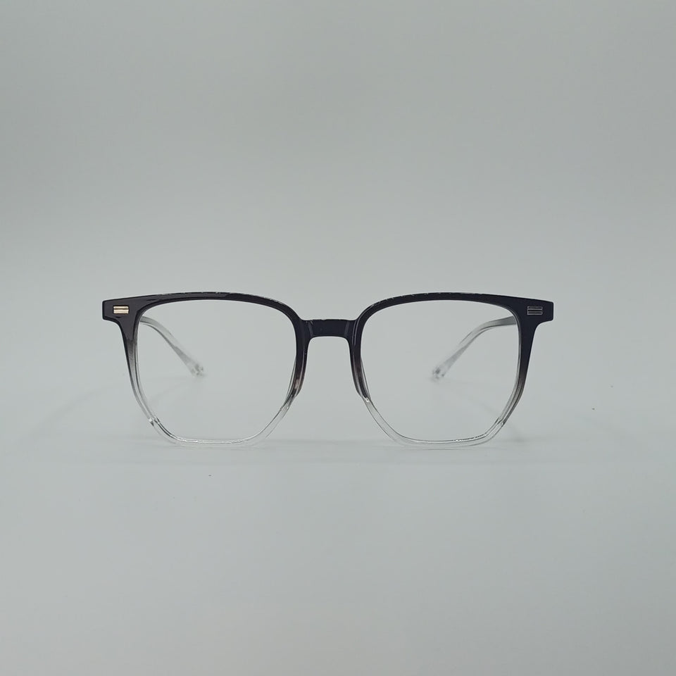 Rounded-Square Obsidian Fade Men’s Optics-419