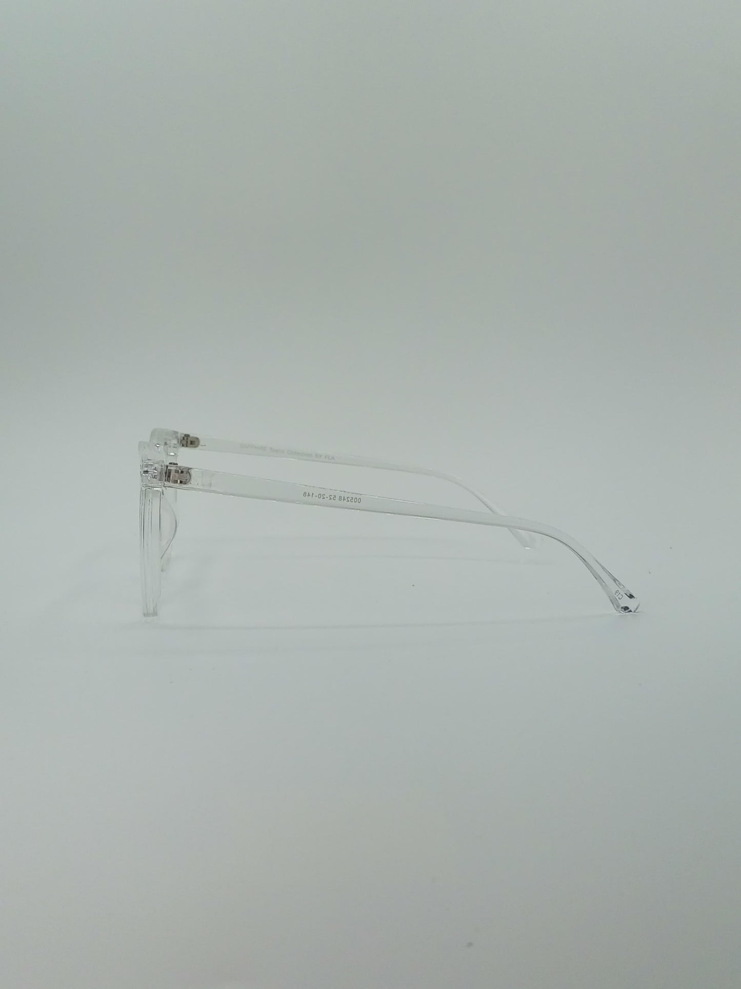 Rounded-Square Crystal Clear Frame Men’s Optics-420
