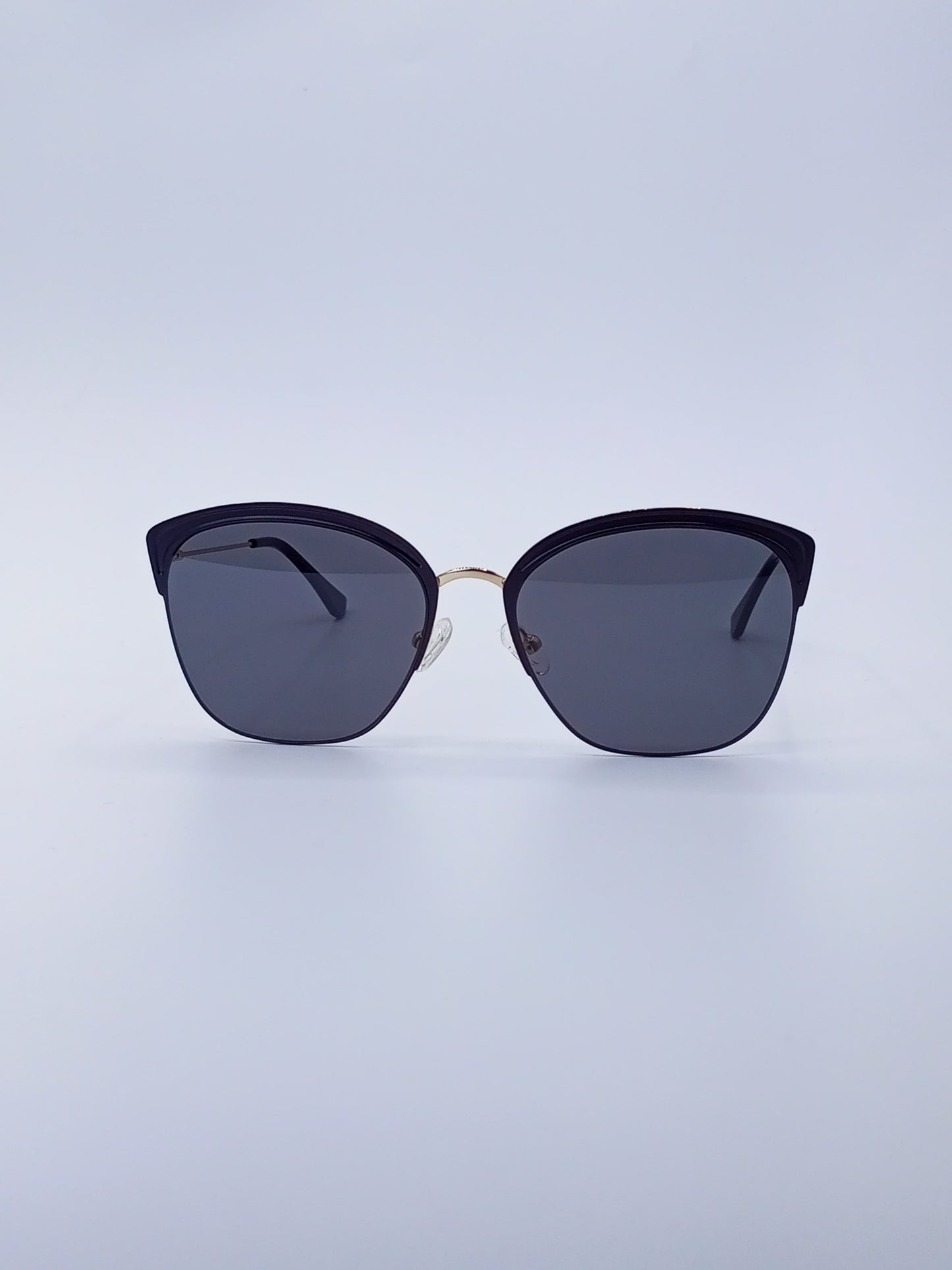 Black Frame Cat-Eye Sunglasses Gradient Lenses-238