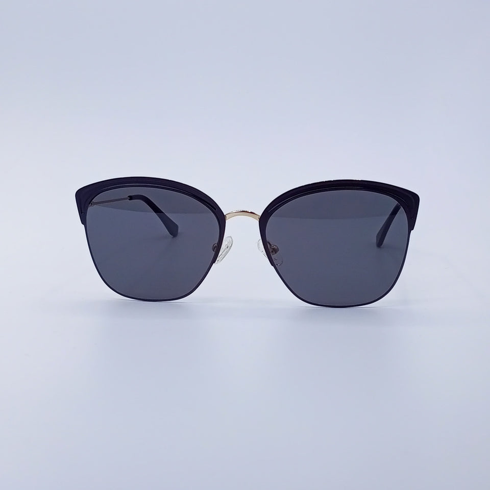Black Frame Cat-Eye Sunglasses Gradient Lenses-238