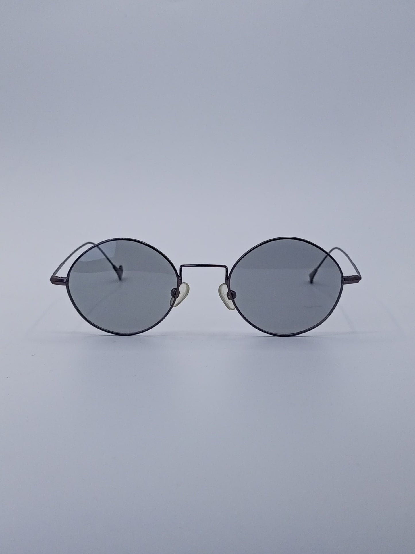 Gradient Lens Round Frame Glasses-233