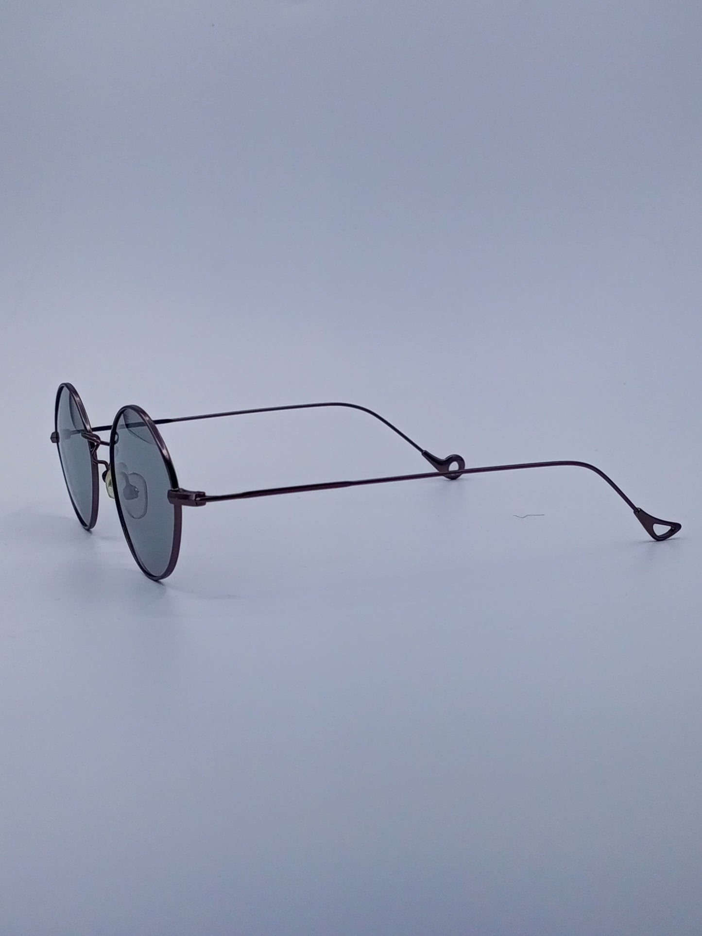 Gradient Lens Round Frame Glasses-233