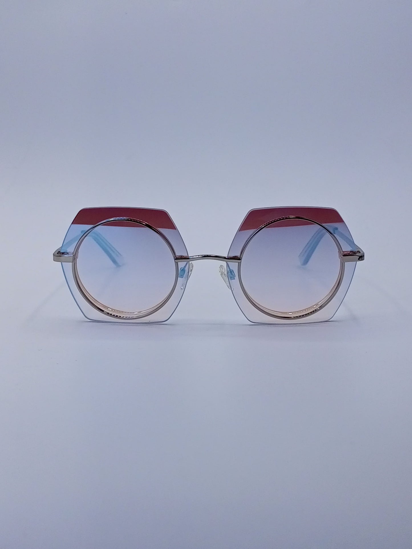 Gradient Lens Square Glasses-230
