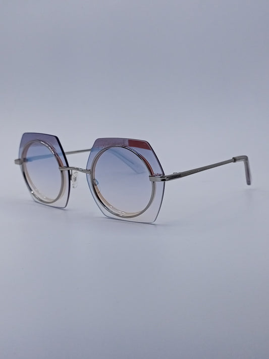 Gradient Lens Square Glasses-230