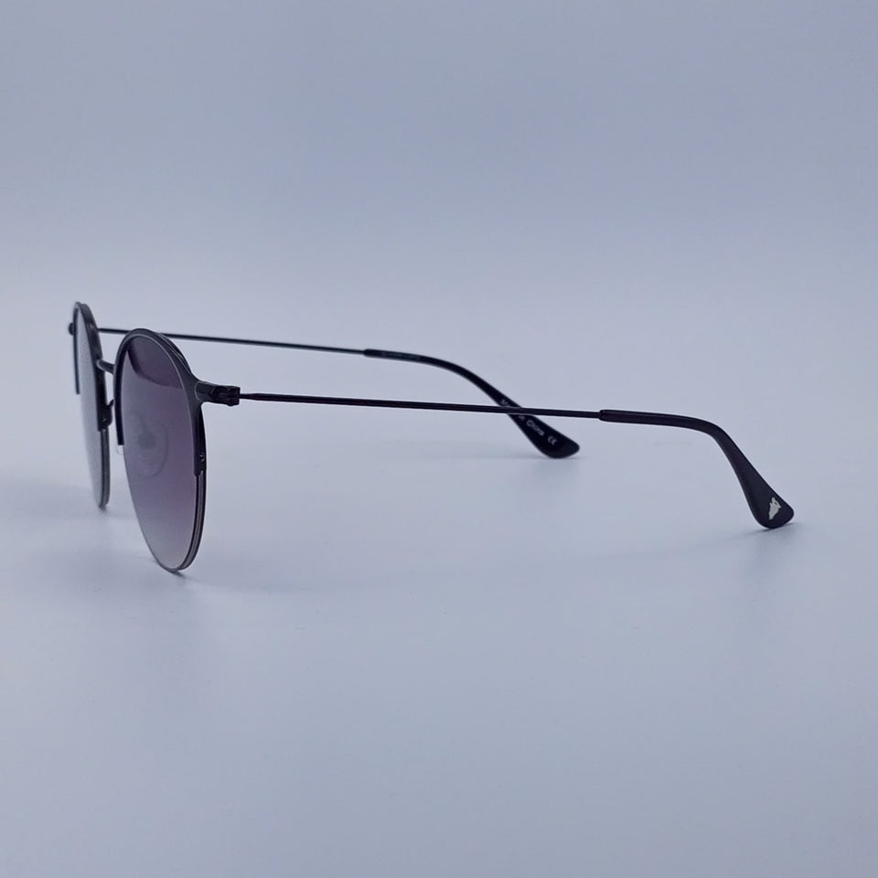 Purple Gradient Round Sunglasses-227