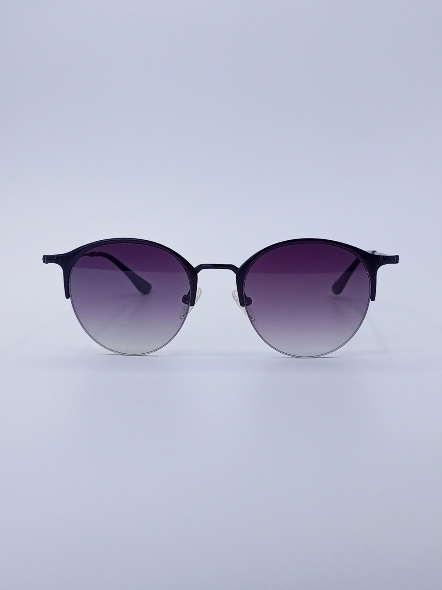 Purple Gradient Round Sunglasses-227