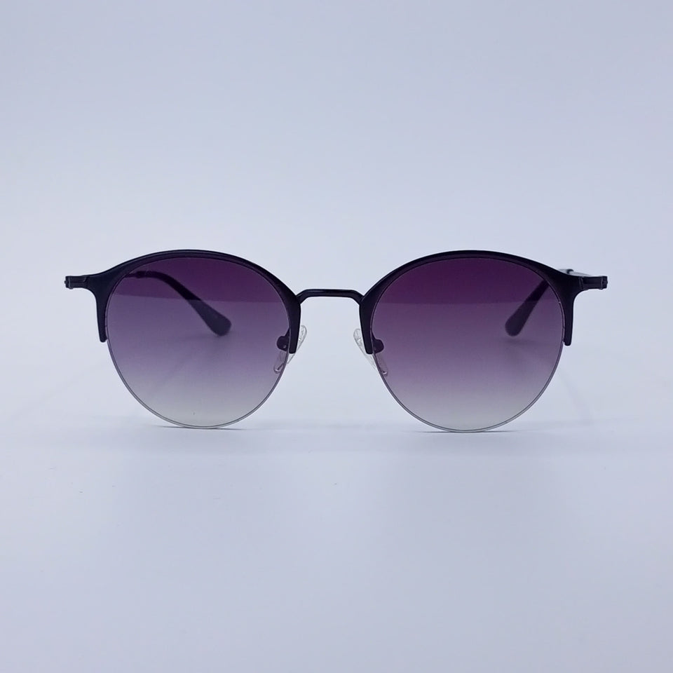 Purple Gradient Round Sunglasses-227