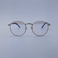 Gold Frame Round Optics Clear Lenses-426