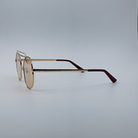 Brown Gradient Round Sunglasses-226