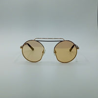 Brown Gradient Round Sunglasses-226
