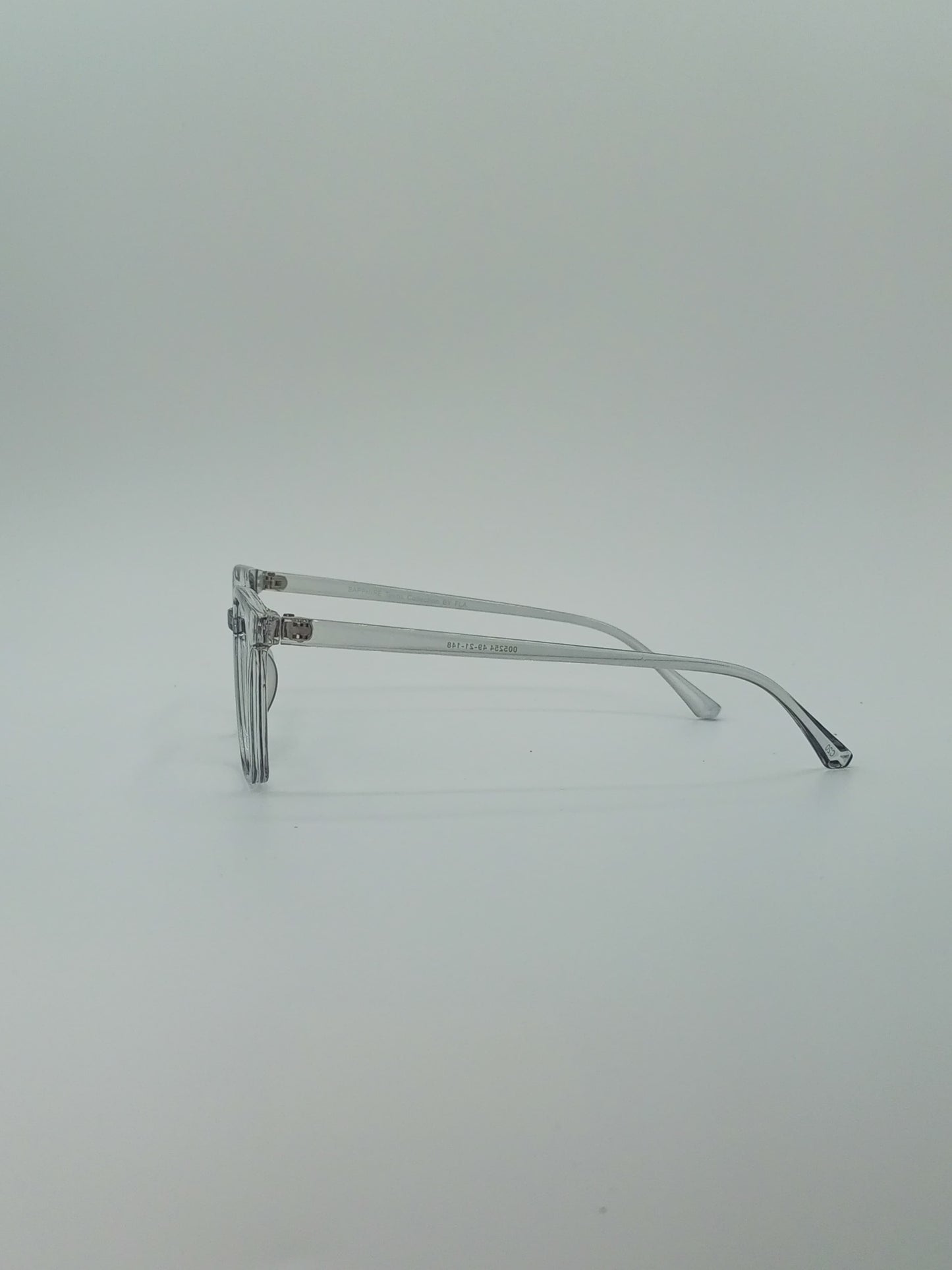 Clear Frame Side View Square Optics Transparent Lenses-430