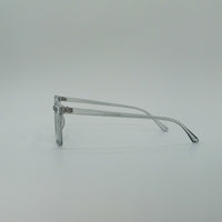 Clear Frame Side View Square Optics Transparent Lenses-430