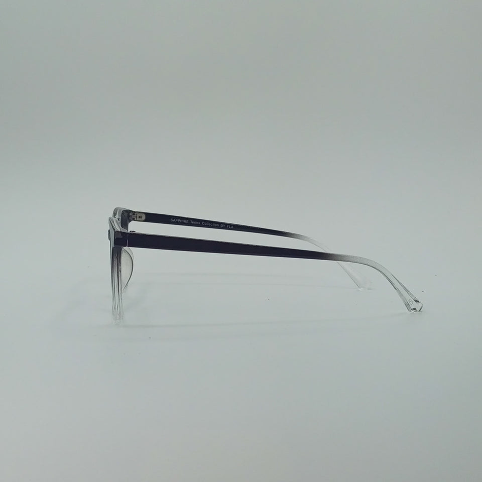 Gradient Black-Clear Frame Square Optics Transparent Lenses-429