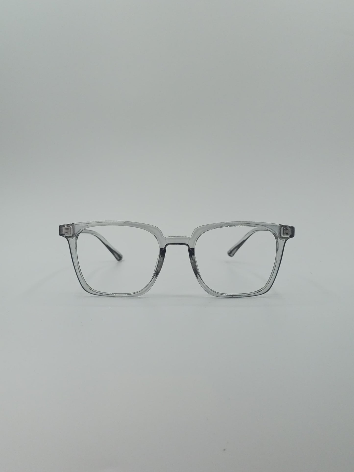 Clear Frame Side View Square Optics Transparent Lenses-430
