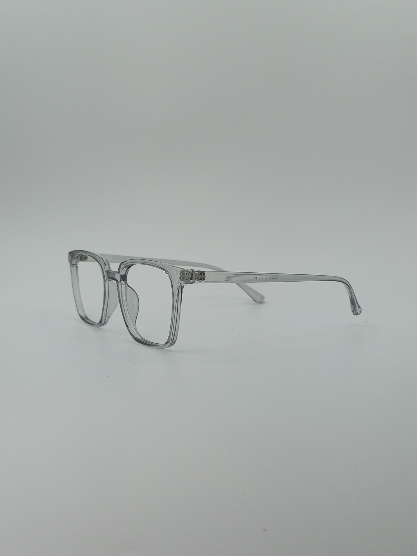 Clear Frame Side View Square Optics Transparent Lenses-430