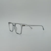Clear Frame Side View Square Optics Transparent Lenses-430