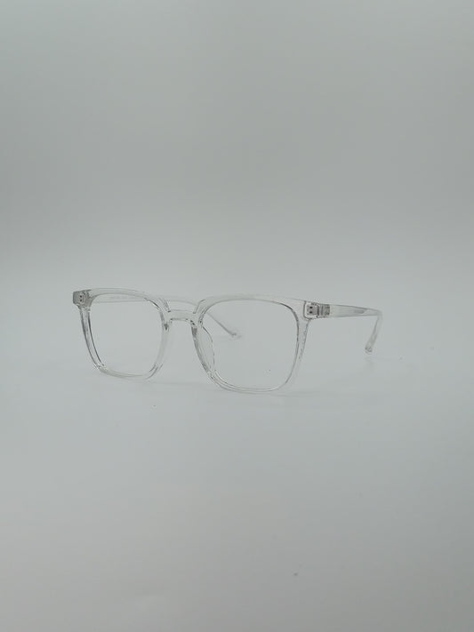 Clear Frame Square Optics Transparent Lenses-428