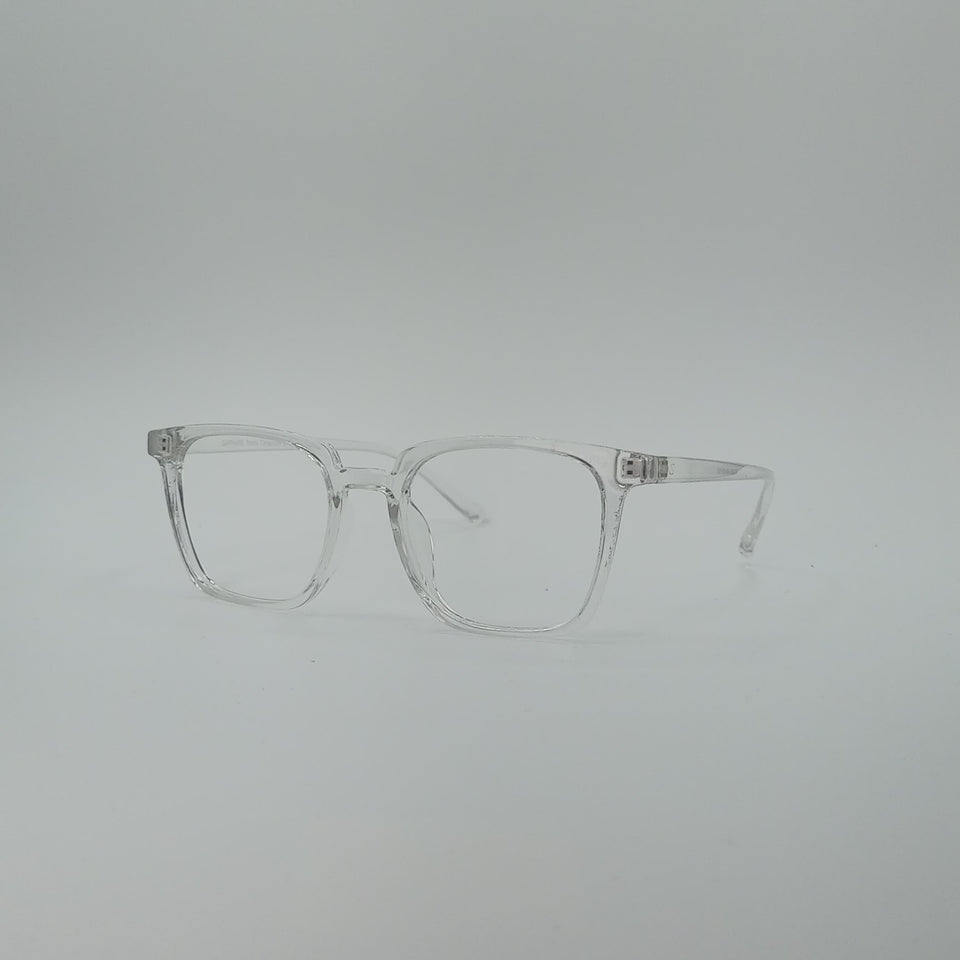 Clear Frame Square Optics Transparent Lenses-428