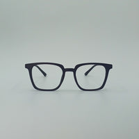 Black Frame Square Optics Transparent Lenses-427