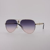 Royal Gold Aviator Sunglasses Rose Fade Lenses-241