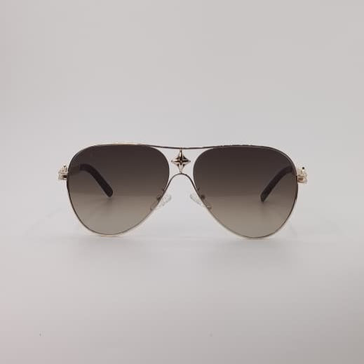 Classic Gold Aviator Sunglasses Smoke Tint Lenses-242