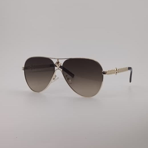 Classic Gold Aviator Sunglasses Smoke Tint Lenses-242