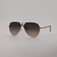 Classic Gold Aviator Sunglasses Smoke Tint Lenses-242