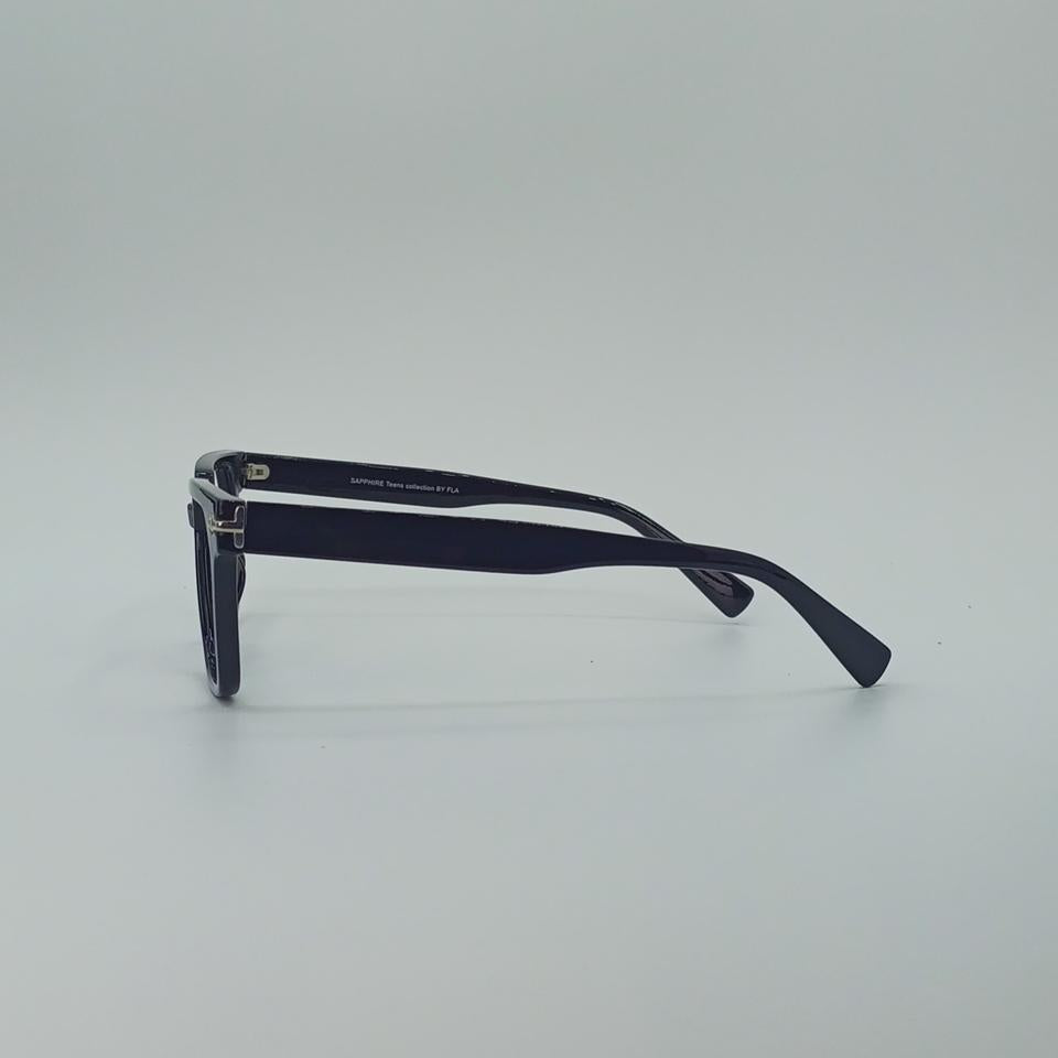 Matte Black Square Frame Optics-433