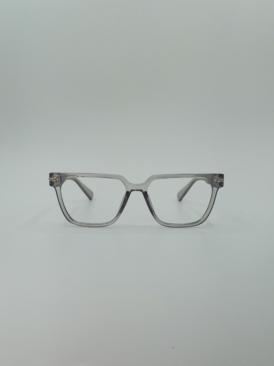 Gray Square Frame Eyewear Optics-434