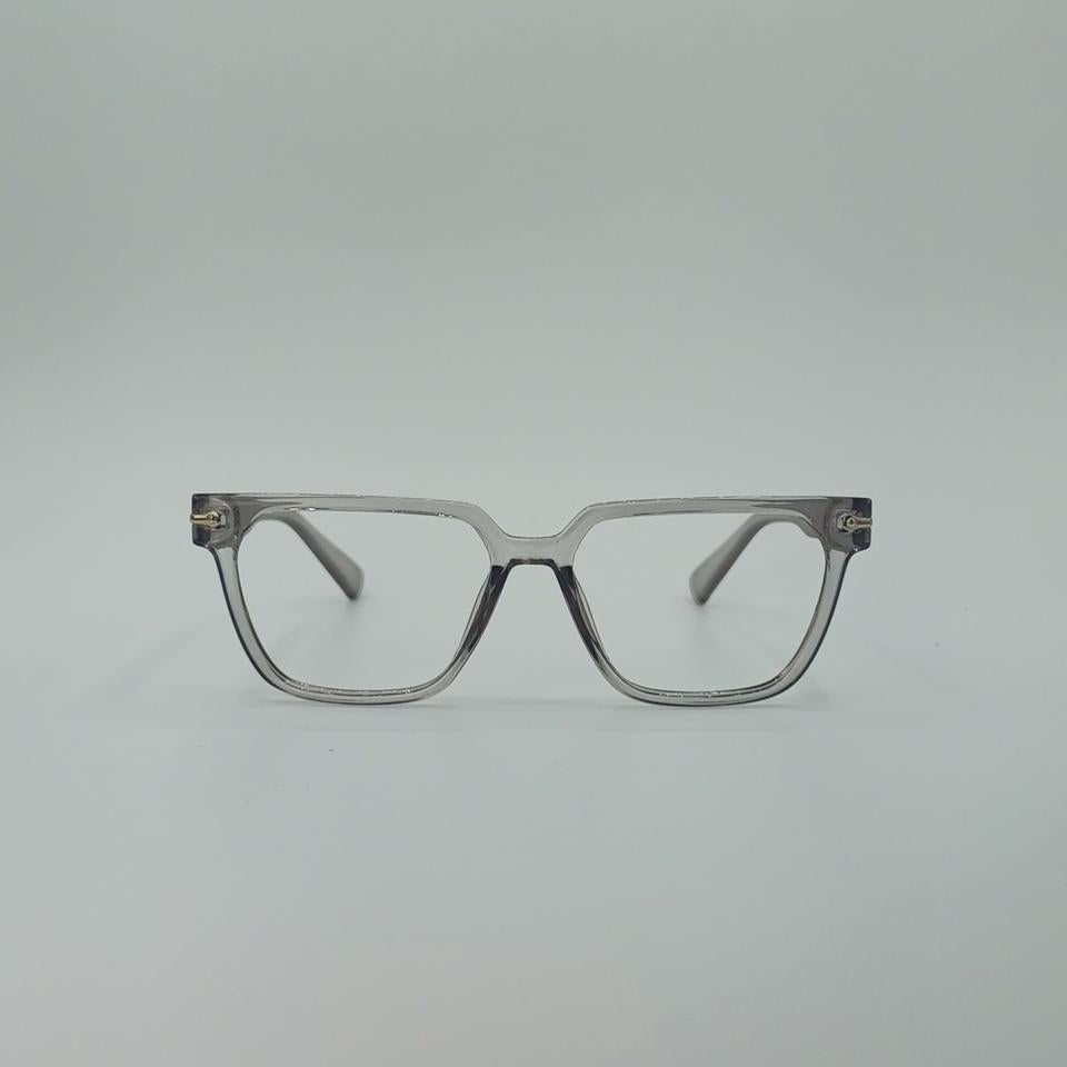 Gray Square Frame Eyewear Optics-434