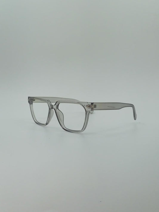 Gray Square Frame Eyewear Optics-434