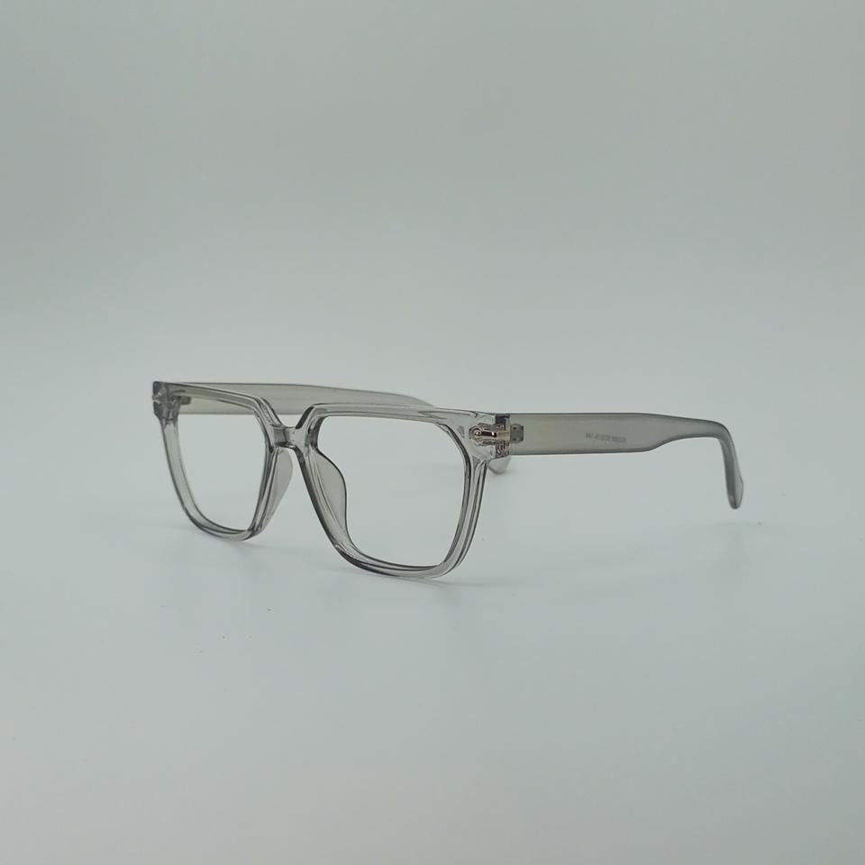 Gray Square Frame Eyewear Optics-434