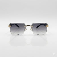 Rimless golden Frame Sunglasses-197