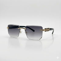 Rimless golden Frame Sunglasses-197